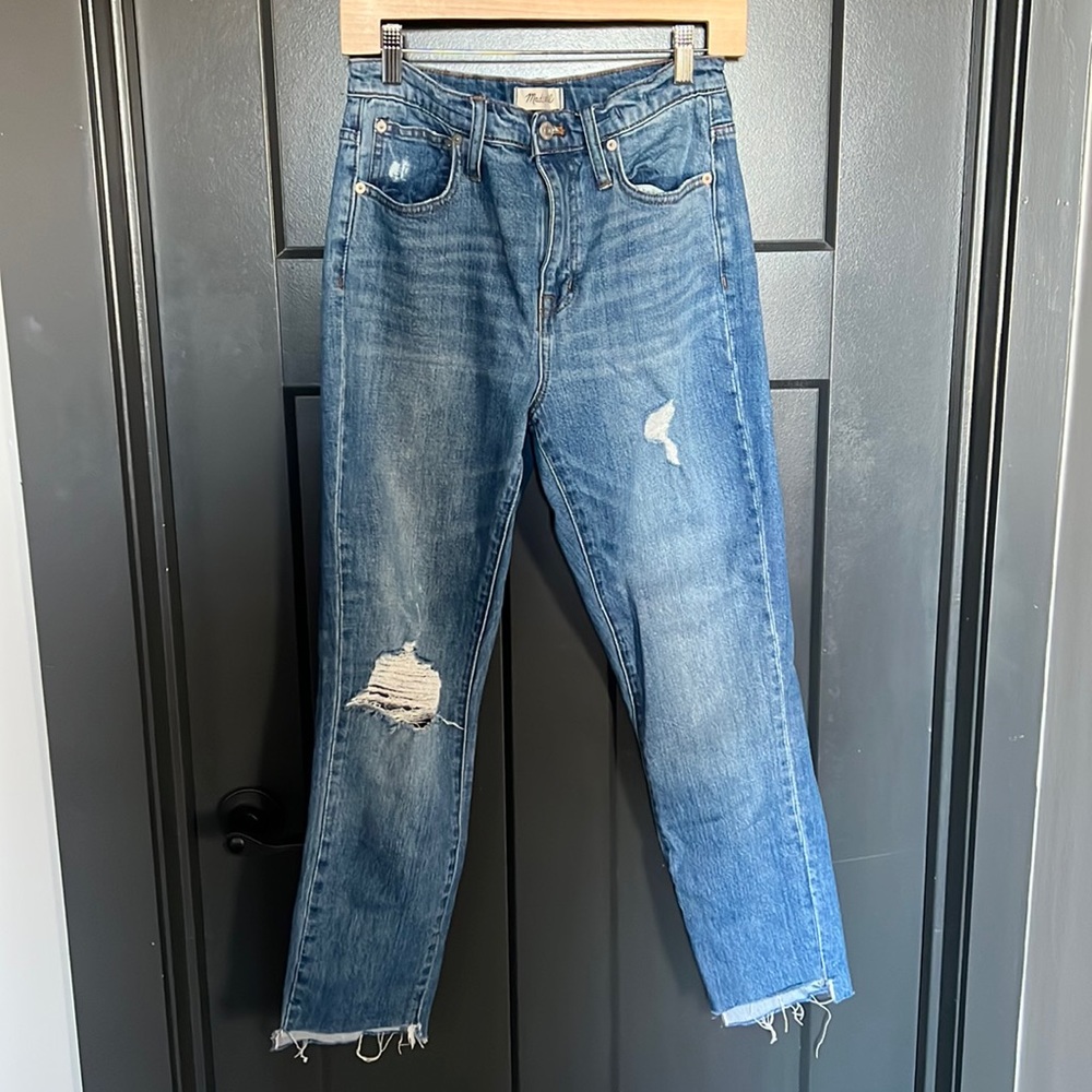 Madewell high rise slim boy jean